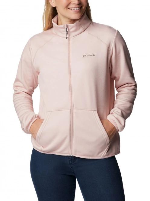 Columbia Col Hike Tech Fleece Full Zip női polár pulóver rózsaszín színben 2