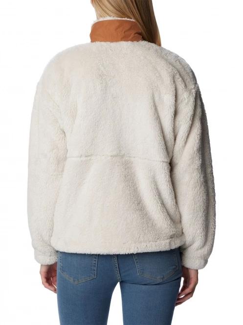 Columbia Boundless Discovery Sherpa Full Zip női polár pulóver homok színben 4