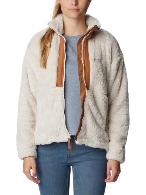 Columbia Boundless Discovery Sherpa Full Zip női polár pulóver homok színben 5