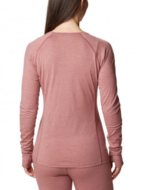 Columbia Tunnel Springs Wool Crew női aláöltöző felső piros színben 4