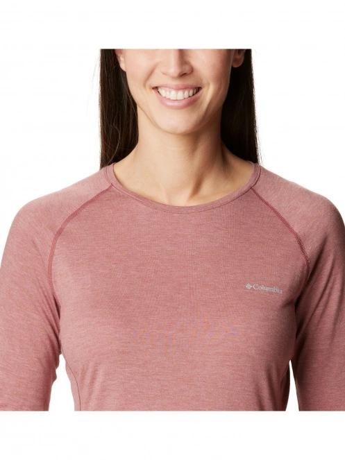 Columbia Tunnel Springs Wool Crew női aláöltöző felső piros színben 6