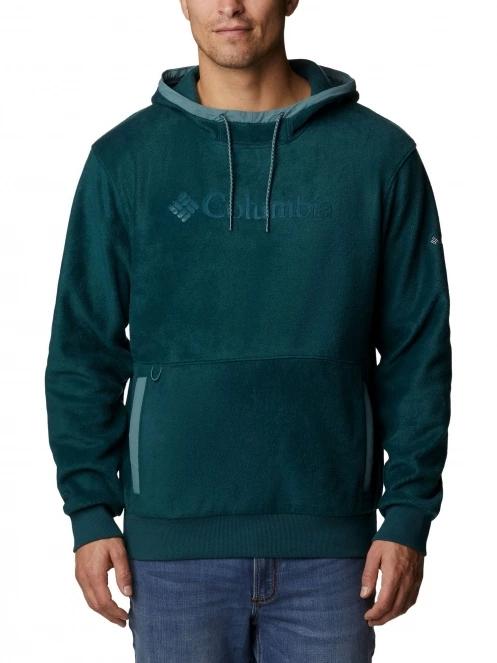 Columbia Steens Mountain Hoodie férfi kapucnis pulóver zöld színben 2