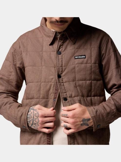 Columbia Landroamer Quilted Shirt Jacket férfi átmeneti kabát barna színben 8