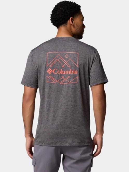 Columbia Kwick Hike Back Graphic Short Sleeve Tee férfi rövid ujjú sport póló fekete színben 4