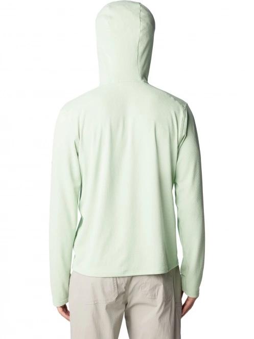 Columbia Summit Valley Hoodie férfi hosszú ujjú sport póló zöld színben 4