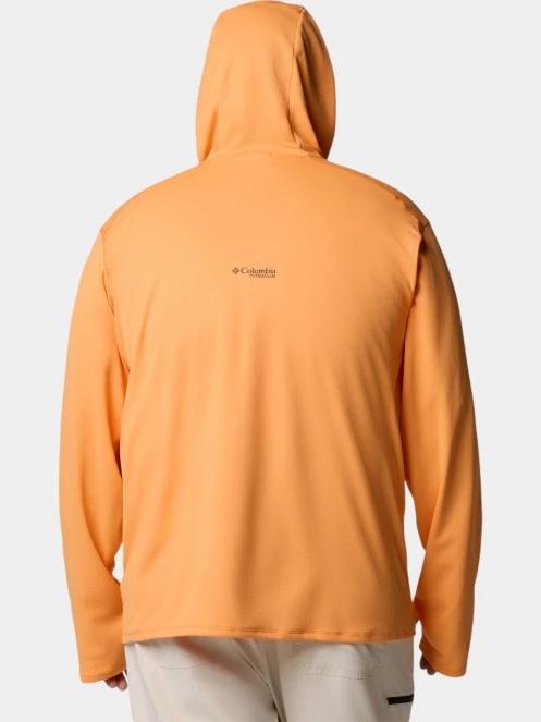 Columbia Summit Valley Hoodie férfi hosszú ujjú sport póló narancssárga színben 4