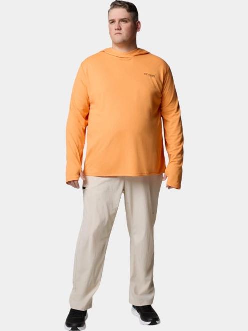 Columbia Summit Valley Hoodie férfi hosszú ujjú sport póló narancssárga színben 5