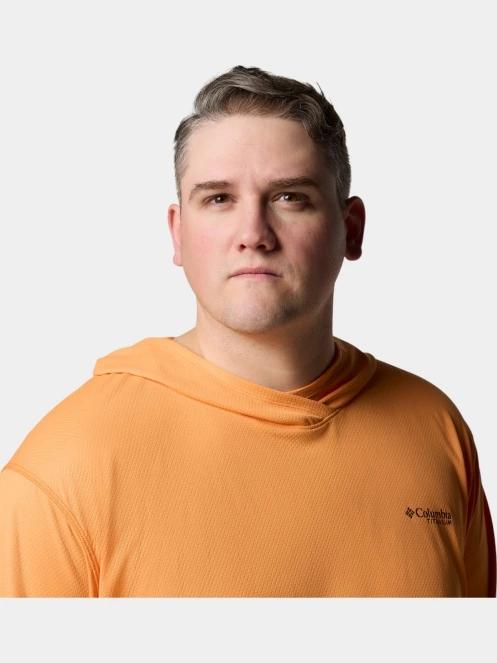 Columbia Summit Valley Hoodie férfi hosszú ujjú sport póló narancssárga színben 6
