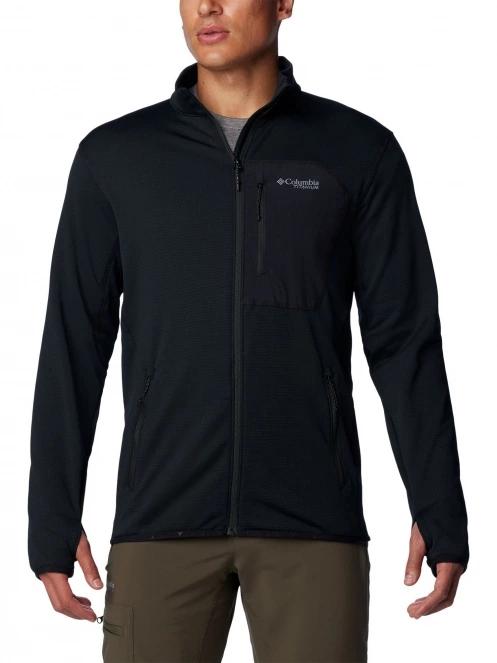 Columbia Triple Canyon Grid Fleece Full Zip férfi polár pulóver fekete színben 2
