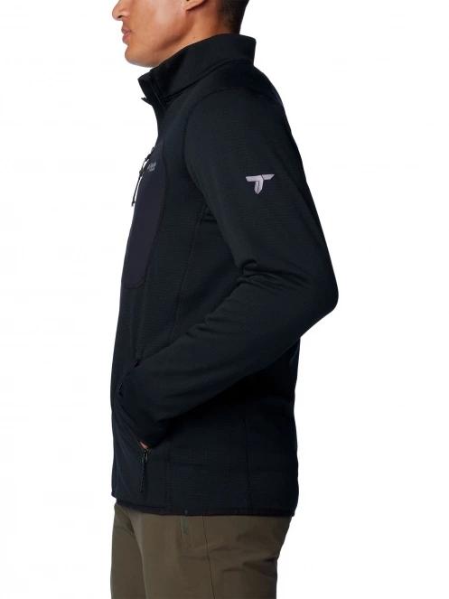 Columbia Triple Canyon Grid Fleece Full Zip férfi polár pulóver fekete színben 3
