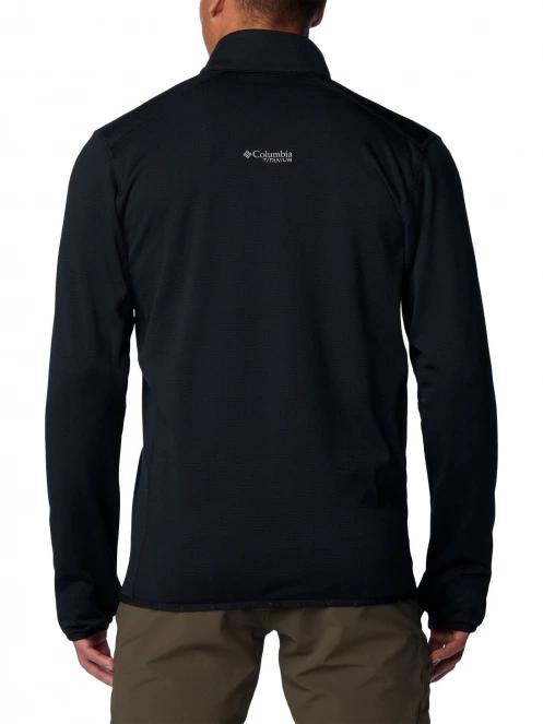 Columbia Triple Canyon Grid Fleece Full Zip férfi polár pulóver fekete színben 4