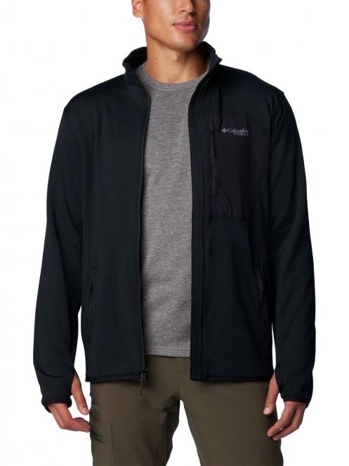 Columbia Triple Canyon Grid Fleece Full Zip férfi polár pulóver fekete színben 5