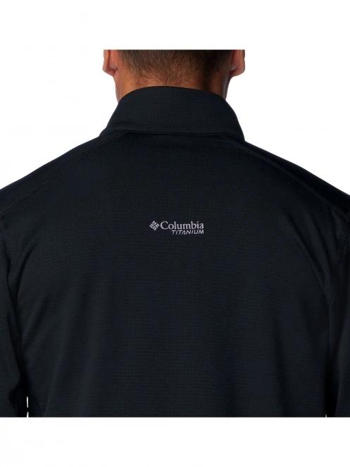 Columbia Triple Canyon Grid Fleece Full Zip férfi polár pulóver fekete színben 9