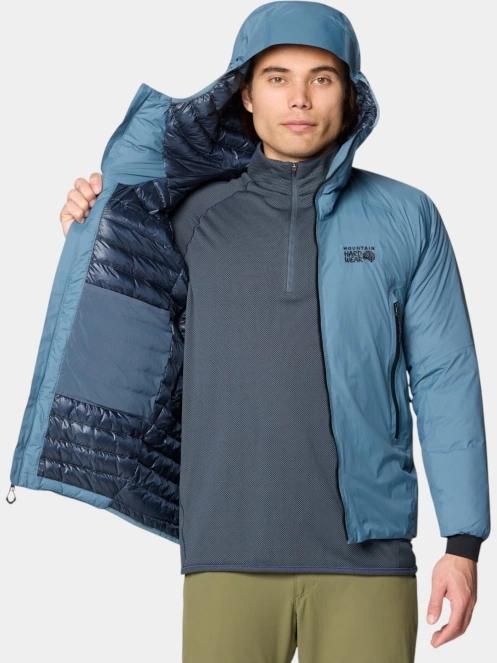 Mountain Hardwear Storm Whisperer Insulated Jacket férfi pehelykabát világoskék színben 5