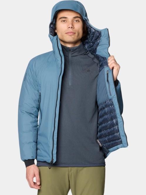Mountain Hardwear Storm Whisperer Insulated Jacket férfi pehelykabát világoskék színben 6