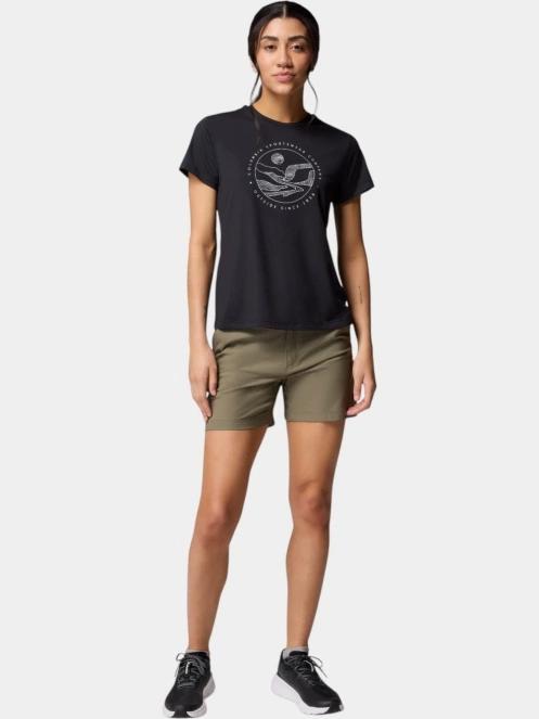 Columbia Sloan Ridge Graphic Short Sleeve Tee női rövid ujjú póló fekete színben 5