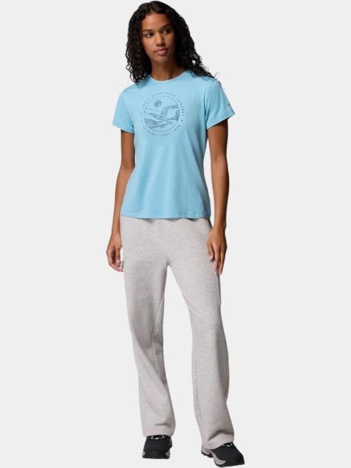 Columbia Sloan Ridge Graphic Short Sleeve Tee női rövid ujjú póló kék színben 5