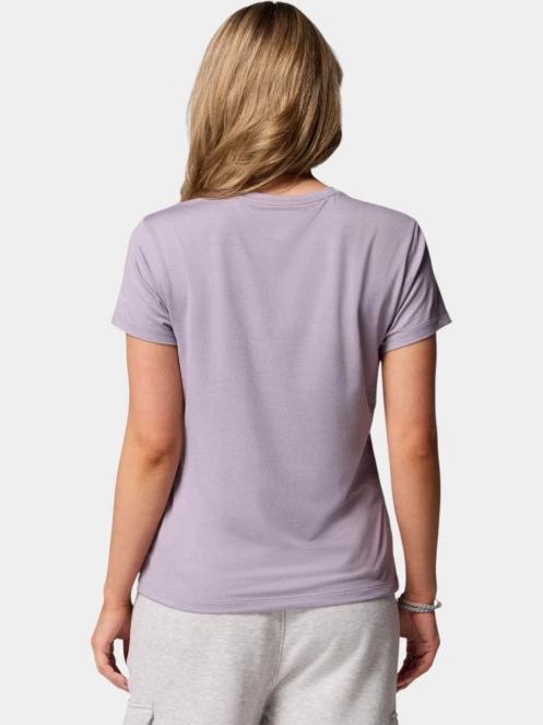 Columbia Sloan Ridge Graphic Short Sleeve Tee női rövid ujjú póló lila színben 4