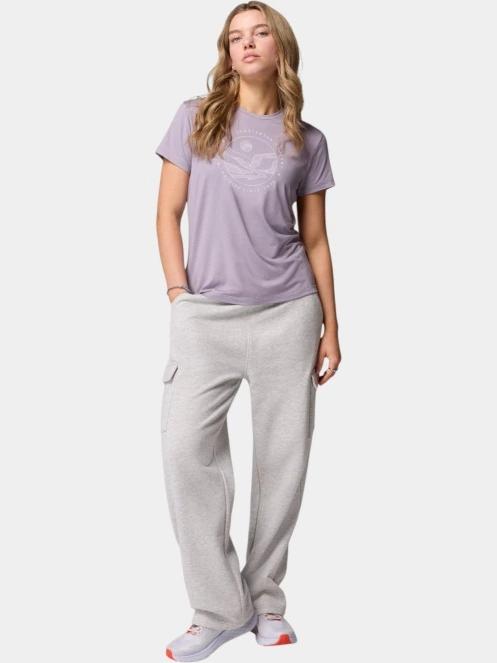 Columbia Sloan Ridge Graphic Short Sleeve Tee női rövid ujjú póló lila színben 5