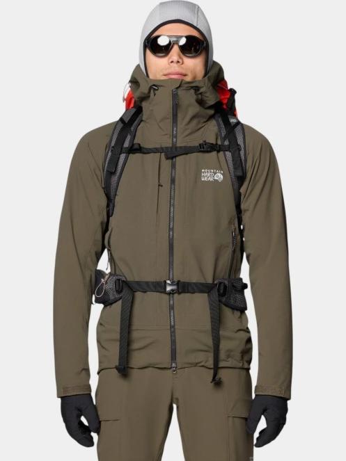 Mountain Hardwear Chockstone Alpine Hooded Jacket férfi softshell kabát oliva színben 7