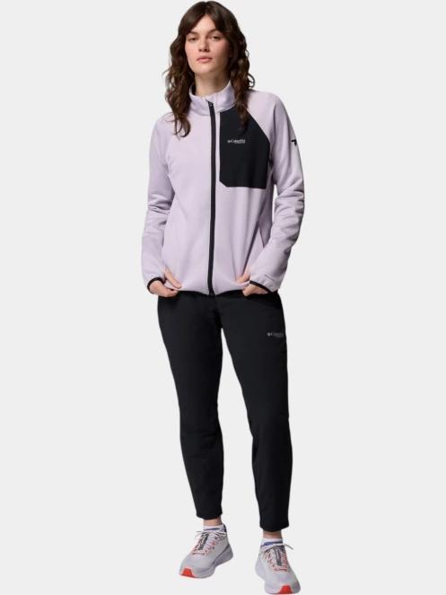 Columbia Triple Canyon Grid Fleece Full Zip női polár pulóver lila színben 6
