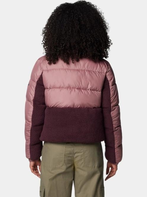 Columbia Leadbetter Point II Sherpa Hybrid női steppelt átmeneti kabát rózsaszín színben 4