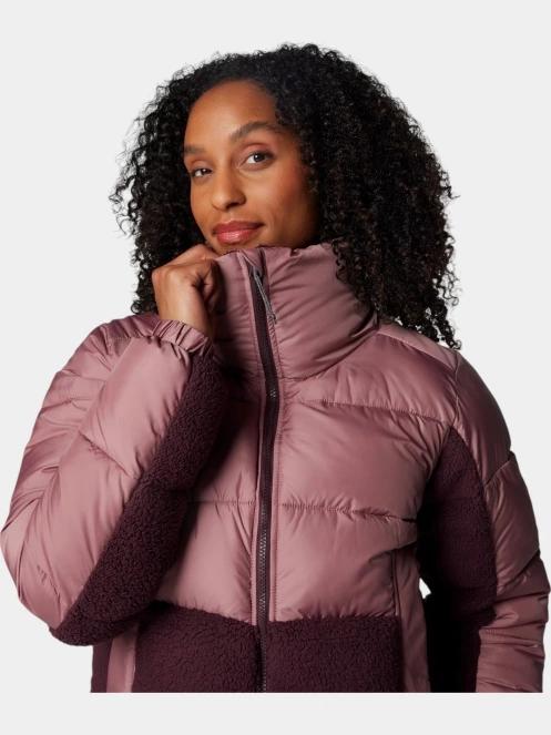 Columbia Leadbetter Point II Sherpa Hybrid női steppelt átmeneti kabát rózsaszín színben 8