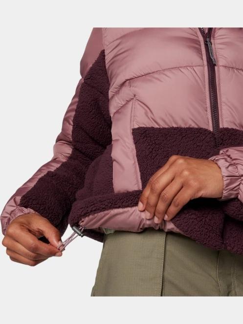 Columbia Leadbetter Point II Sherpa Hybrid női steppelt átmeneti kabát rózsaszín színben 9