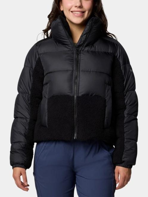 Columbia Leadbetter Point II Sherpa Hybrid női steppelt átmeneti kabát fekete színben 2