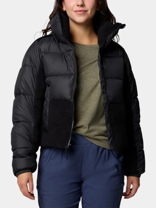 Columbia Leadbetter Point II Sherpa Hybrid női steppelt átmeneti kabát fekete színben 5