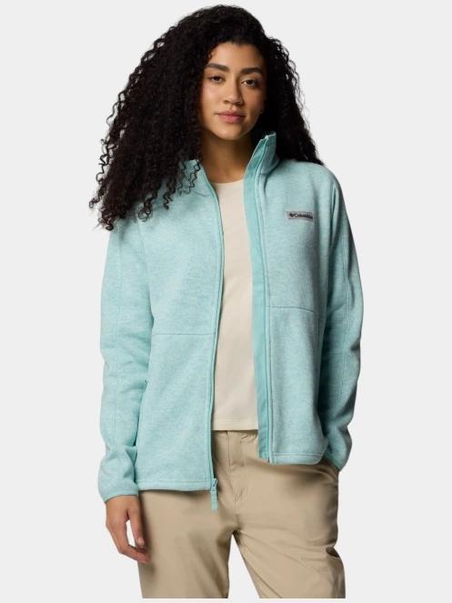 Columbia Sweater Weather Full Zip II női polár pulóver zöld színben 7