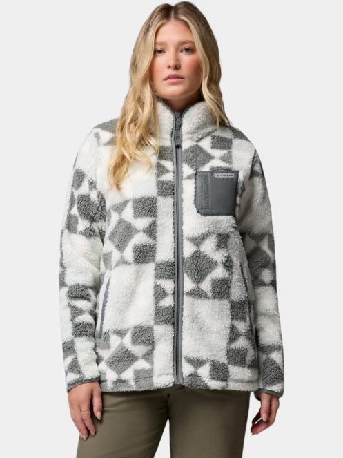 Columbia West Bend Print Full Zip II női polár pulóver zöld színben 2