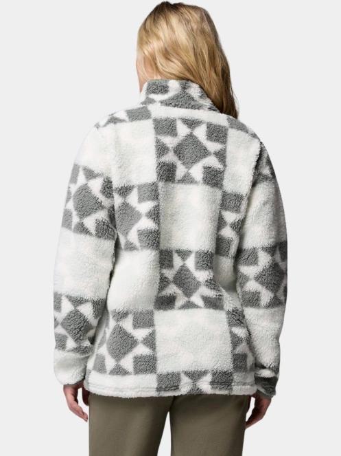 Columbia West Bend Print Full Zip II női polár pulóver zöld színben 4