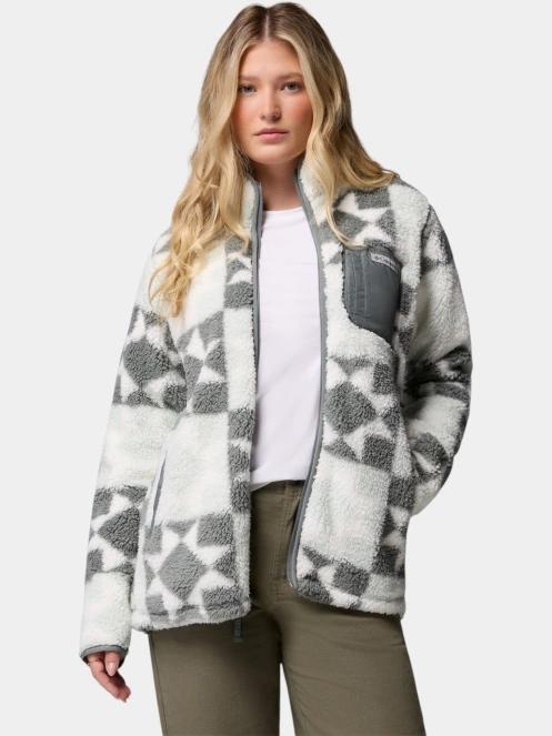Columbia West Bend Print Full Zip II női polár pulóver zöld színben 6