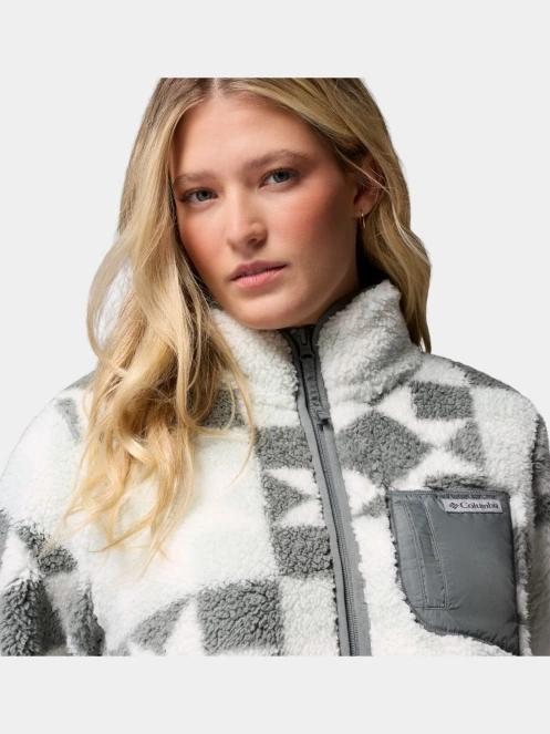 Columbia West Bend Print Full Zip II női polár pulóver zöld színben 7
