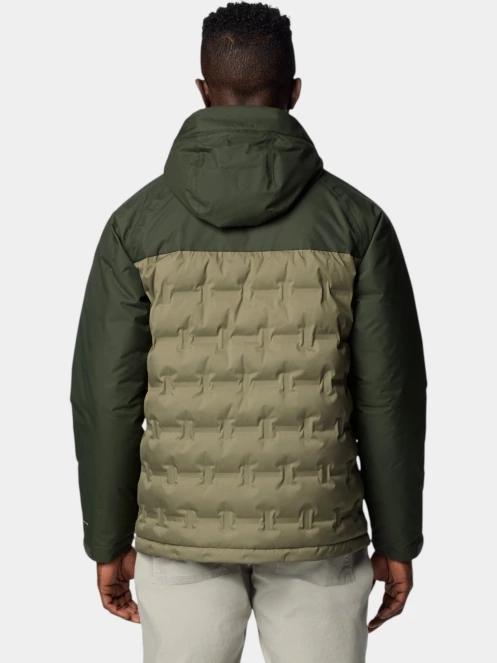 Columbia Grand Trek III Down Hooded Jacket férfi pehelykabát zöld színben 4