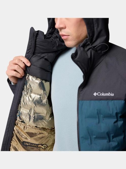 Columbia Grand Trek III Down Hooded Jacket férfi pehelykabát kék színben 6