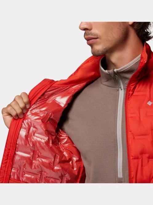 Columbia Delta Ridge II Down Jacket férfi steppelt átmeneti kabát piros színben 8