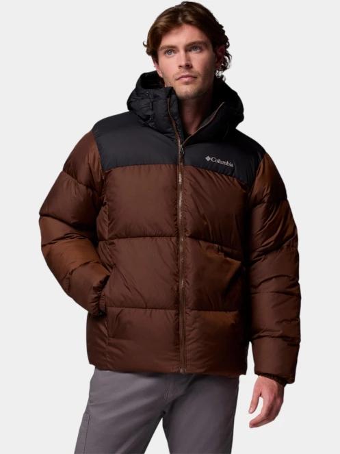 Columbia Puffect II Hooded Jacket férfi télikabát barna színben 2
