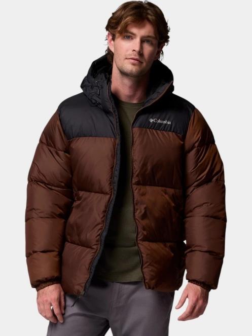 Columbia Puffect II Hooded Jacket férfi télikabát barna színben 5