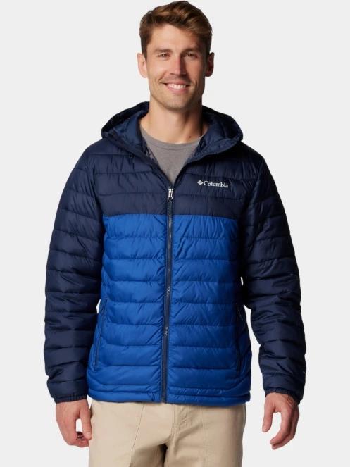 Columbia Powder Lite II Hooded Jacket férfi átmeneti kabát kék színben 2