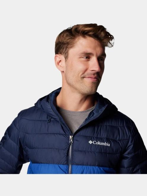 Columbia Powder Lite II Hooded Jacket férfi átmeneti kabát kék színben 11