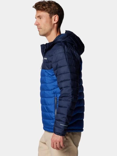 Columbia Powder Lite II Hooded Jacket férfi átmeneti kabát kék színben 3