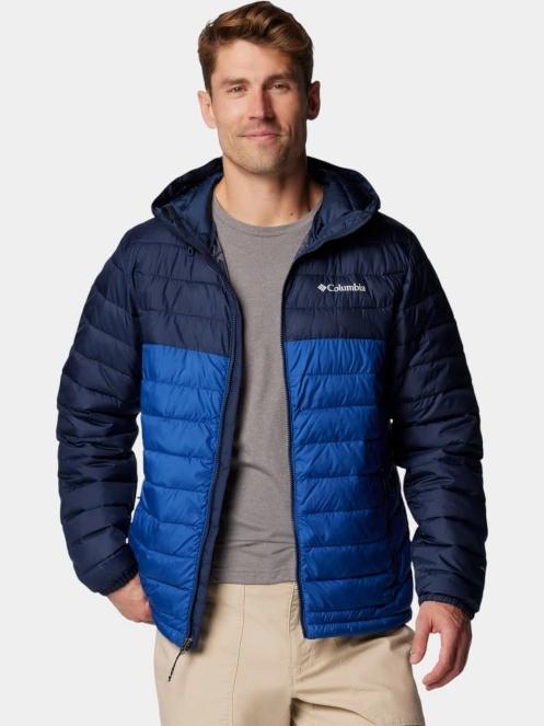 Columbia Powder Lite II Hooded Jacket férfi átmeneti kabát kék színben 6