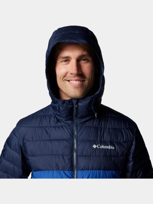 Columbia Powder Lite II Hooded Jacket férfi átmeneti kabát kék színben 9