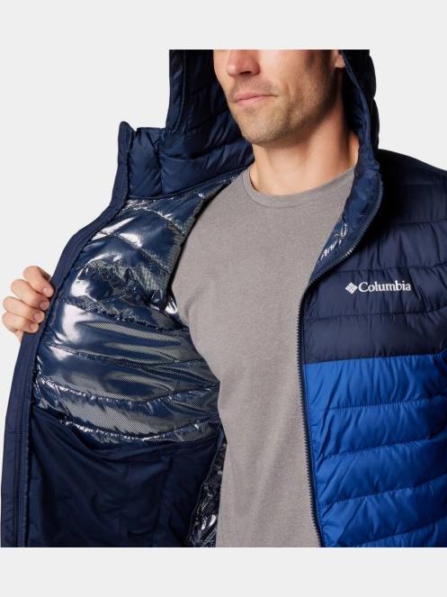 Columbia Powder Lite II Hooded Jacket férfi átmeneti kabát kék színben 10