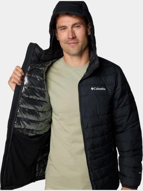 Columbia Powder Lite II Hooded Jacket férfi átmeneti kabát fekete színben 8