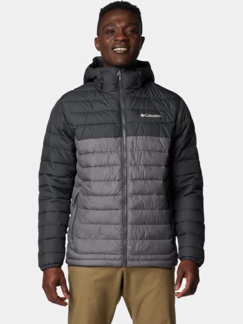Columbia Powder Lite II Hooded Jacket férfi átmeneti kabát szürke színben 2