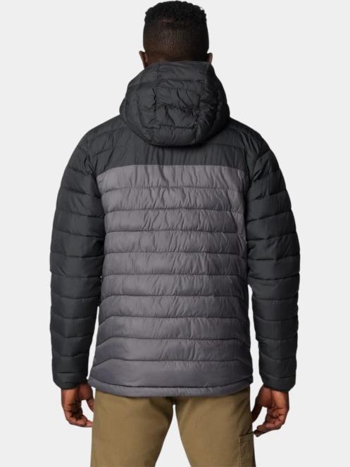 Columbia Powder Lite II Hooded Jacket férfi átmeneti kabát szürke színben 4