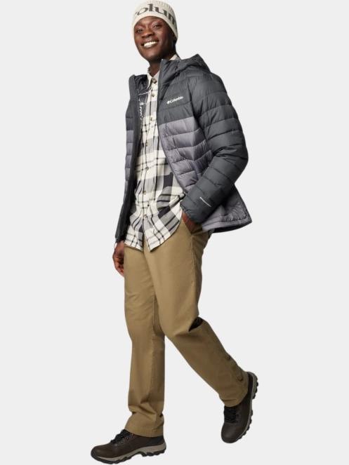 Columbia Powder Lite II Hooded Jacket férfi átmeneti kabát szürke színben 5